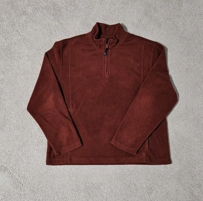 Jos. a. Bank Classic Collection Brown Men's Size Large Fleece Zip Up Jacket  - Image 1 of 4