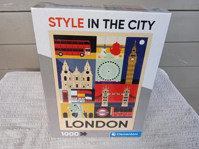 Clementoni  39844  Style In The City London  1000 Piece Jigsaw Puzzle New Sealed - Image 1 of 4