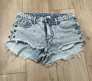 Litz High Rise Denim Cut Off Festival Shorts Damen Medium  - Bild 1 von 5
