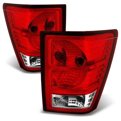 Fit 07-10 Jeep Grand Cherokee SUV Red Tail Lights L+R Side Replacement - Изображение 1 из 4