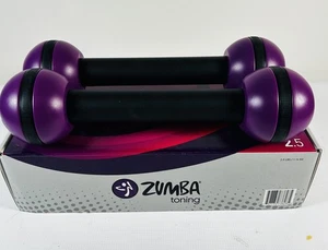 Juego de dos pesas tonificantes ZUMBA FITNESS 2,5 libras púrpura - Imagen 1 de 5