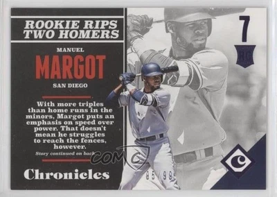 2017 Panini Chronicles Rookies Purple /99 Manny Margot Manuel #113 Rookie RC - Image 1 of 2