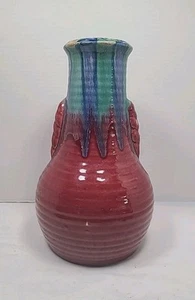 Antico vaso doppio manico Carl Gebauer ceramica artistica tedesca anni 20 circa 11” - Foto 1 di 8