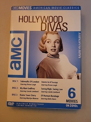 AMC Hollywood Divas (DVD, 2004, 3-Disc Set) - Imagem 1 de 3