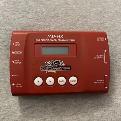 Convertidor cruzado Decimator 12G-CROSS 4K HDMI/SDI con escala Foto 1 de 4