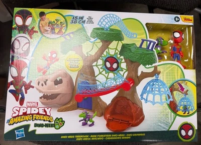Nuevo Marvel Spidey and his Amazing Friends Dino-Webs Treehouse Spider-Man Foto 1 de 2