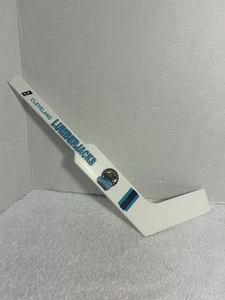 Vintage Cleveland Lumberjacks Miniature Plastic Souvenir Hockey Goalie Stick - Picture 1 of 5