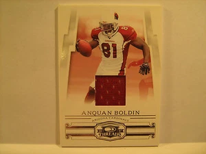 2007 Donruss 150/250 ANQUAN BOLDIN Threads GAME-WORN JERSEY CARD [b4b10] - Bild 1 von 1