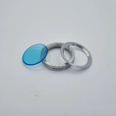 Blue 30 mm push-on vintage filter genuine #058 - Image 1 of 3