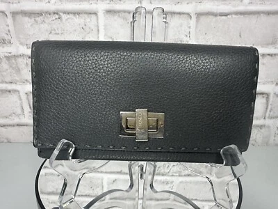 Cartera Fendi Selleria Peekaboo Cuero Guijarro Gris con Bolsa para el Polvo y Caja Foto 1 de 4