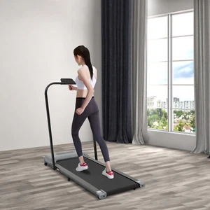 2-in-1 Folding Treadmill Electric Walking Jogging Machine Under Desk Treadmill - Picture 1 of 22