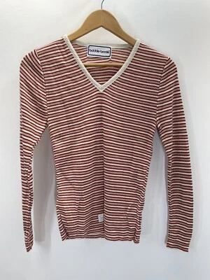 Top tejido vintage años 80 a rayas cuello acrílico multicolor talla grande Foto 1 de 4