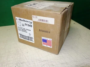 Box of 25x * MULBERRY 11345 4-11/16" 2-GANG SWITCH COVER 1-1/4" - Picture 1 of 2