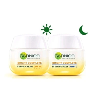 Комплект Garnier яркий полный набор дневной крем SPF30 50 мл + ночной крем 50 мл - Изображение 1 из 4