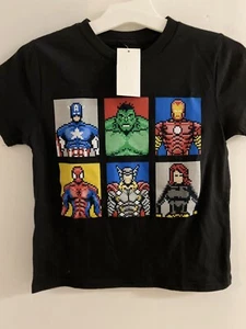 NWT Marvel Super Hero Size XS Boys Girls Unisex T-Shirt - Picture 1 of 4