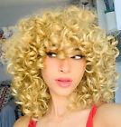 Afro Synthetische Haarperücke natürliche tägliche Perücken für Frauen #613 Blond Cosplay Party 