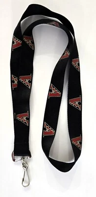 Arizona Diamondbacks  Black 17" Lanyard - Red A Logo - NEW - Image 1 of 4