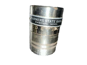 Rare Vintage Little Millionaires Bank! Farmers State Bank Easton , MN - Picture 1 of 6