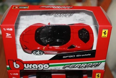 FERRARI - SF 90 STRADALE - 2019 - DIE-CAST  BURAGO SCALA 1/43 - SERIE FERRARI - Immagine 1 di 2