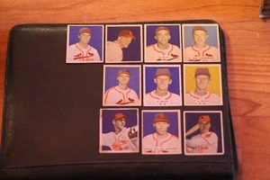 10 diff. 1949 Bowman Baseball St Louis Cardinals, VG/EX, inc Slaughter Schoendi - Picture 1 of 2