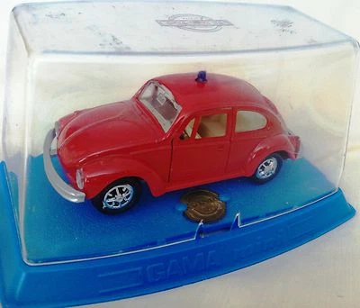 MUY RARO GAMA VW 1302 BEETLE COCHE DE BOMBEROS FEURWEHR HECHO EN ALEMANIA 1970 MINT EN CAJA Foto 1 de 4