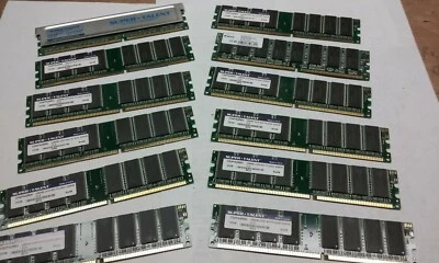 "NEW " Lot of 4 pcs - SUPERTALENT DDR 256MB DDR PC3200 CL3  - Image 1 of 2