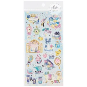 Mind Wave Pluie Douce Girly Watercolor Foil Stamping Stickers / Sleep Over - Picture 1 of 2