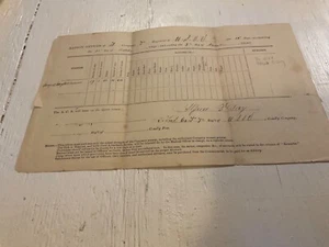 1349 CIVIL WAR SCHUYLKILL ARSENAL US VETERAN VOLUNTEERS RATIONS LIST 1865 - Picture 1 of 14