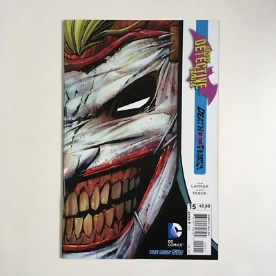 Detective Comics #15 New 52 Batman Death of the Family Die-Cut Joker Cover VF/NM - Image 1 of 4