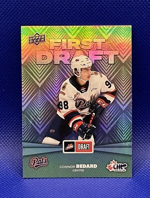 2021-22 Upper Deck CHL Hockey First Draft #FD-1 Connor Bedard  - Image 1 of 4