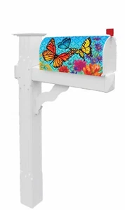 Cubierta magnética de buzón de flores de mariposa (solo cubierta) - Imagen 1 de 1