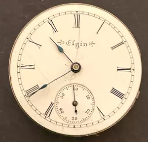 Antique 1899 Elgin Grade 173 Pocket Watch Movement Parts/Repair 0s 7j USA - Picture 1 of 2