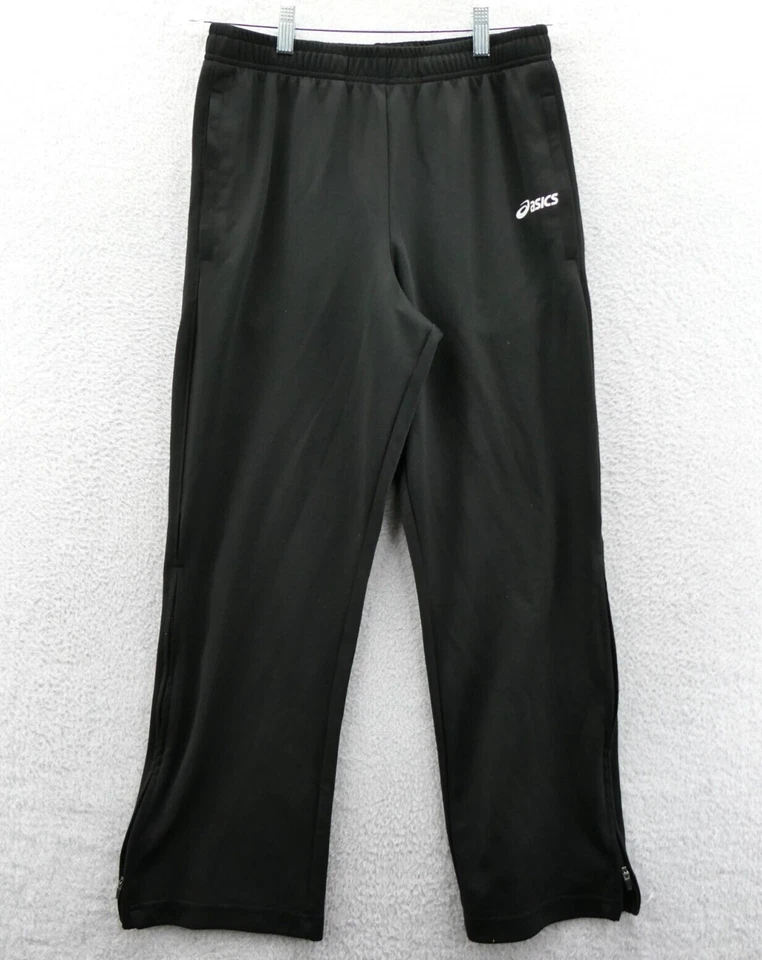 ASICS Joggers Para Hombres Pequeños Negros Atléticos Cremallera en el Tobillo Ropa de Salón Informal 28x28 Deportivos Foto 1 de 4