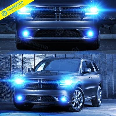 For Dodge Durango 2014 2015 - Combo 8000K LED Headlights + Fog Lights Bulbs 4x - Image 1 of 4