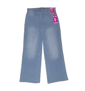 NWT GIRLS JUSTICE WIDE LEG FRENCH TERRY SOFT STRETCHY JEANS SZ 22 PLUS - Picture 1 of 5