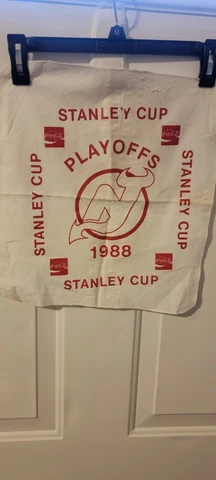 NHL New Jersey Devils Towel Stanley Cup Play Offs 1988 Cover