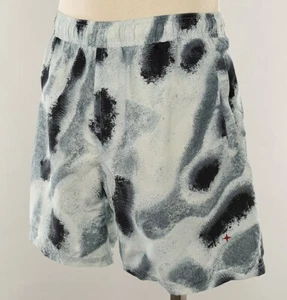 STONE ISLAND Teal Gray Marina Logo Camo Print Swim Shorts Trunks LARGE NWT - Picture 1 of 3