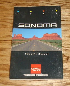 GMC Sonoma 1993 original manual del operador del propietario primera edición 93 - Imagen 1 de 1