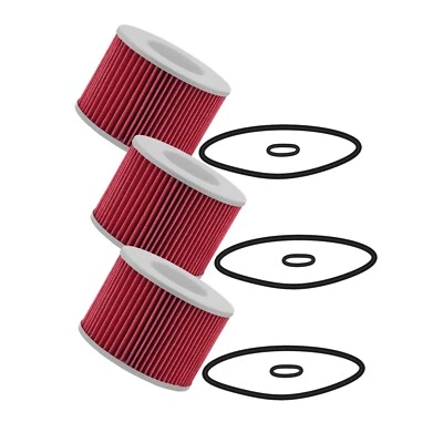 3Pack Oil Filter for Kawasaki Honda Yamaha 36Y-13441-00 15412-300-024 16099-003 - Image 1 of 4