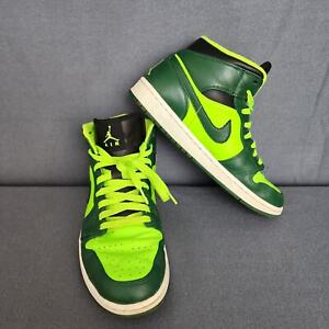 Nike Air Jordan 1 Mens Sneakers 9.5 Mid Hulk Gorge Green 554724-330 Retro 2012 