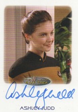 Women of Star Trek Art & Images: Ashley Judd as Ens Robin Lefler Autograph Card