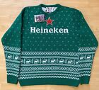 Medium 41" Brust Heineken Lager Bierbier Weihnachten hässlicher Pullover/Pullover