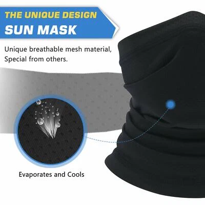 Bandana Anti Sol Protector UV Pesca Montar Cuello Polaina Máscara Facial para Hombres Mujeres EE. UU. Foto 1 de 4