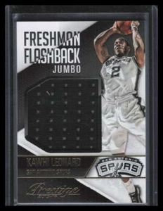 2015-16 Prestige Freshman Flashback Jumbo Materialien 9 Kawhi Leonard Trikot - Bild 1 von 2