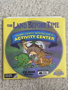 The Land Before Time Sound Source Interactive's Activity Center CD Paper Sleeve - Picture 1 of 3