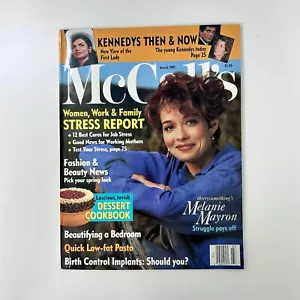 McCall’s Magazine March 1991 90s Kennedy Family Article VTG Desserts Fashion - Picture 1 of 6