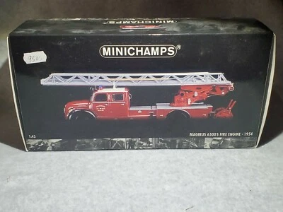 1/43  Minichamps Magirus 6500 S Fire Engine 1954 New - Image 1 of 4