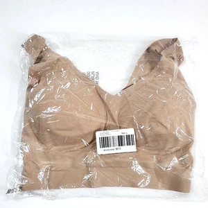 Soma Enbliss Bralette BH Large Warm Amber V-Ausschnitt Pull On Herausnehmbare Pads Stretch - Bild 1 von 5