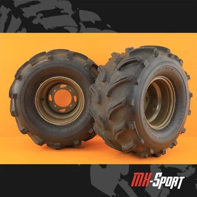 99-02 2001 Prairie 400 OEM Rear Rims Wheels Rims Wheel Tires Tire Set  - Image 1 of 4