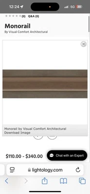 Tech Lighting 24” Monorail Single Circuit System Antique Bronze 700MOA24BRZ - Image 1 of 2